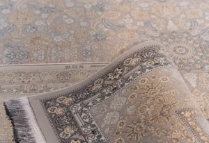 Fine yarn structure in 1200 reed machine-made carpet for export